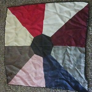 Ashear Vintage ladies silk square scarf 18" * 18"